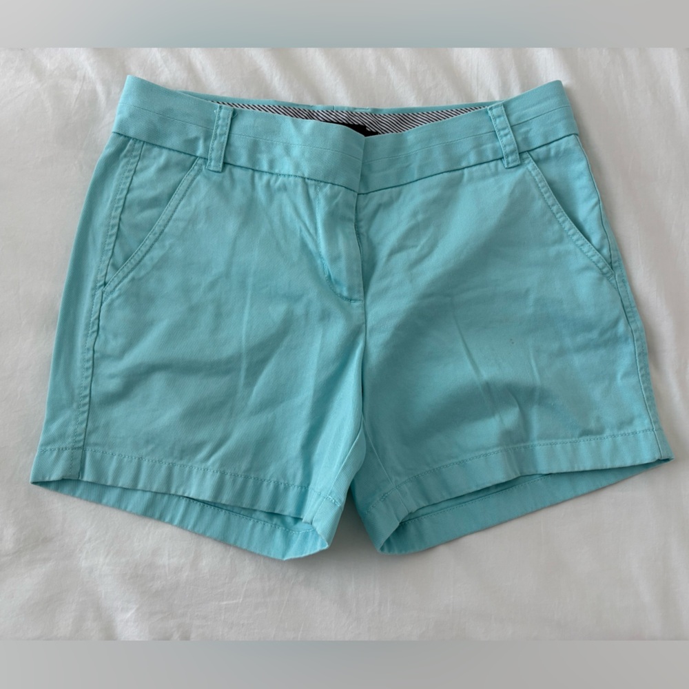 J. Crew Aqua Chino Shorts